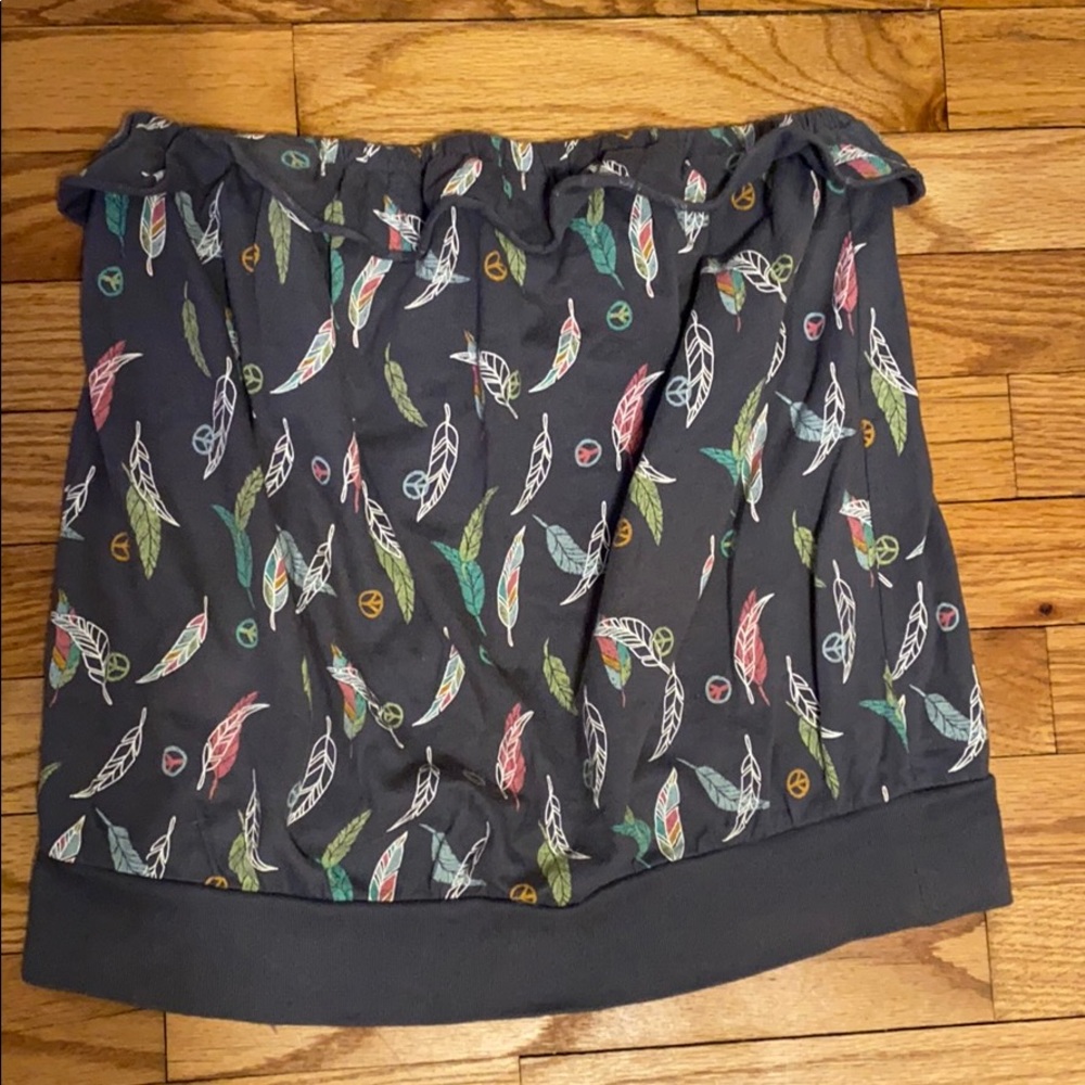 Strapless shirt